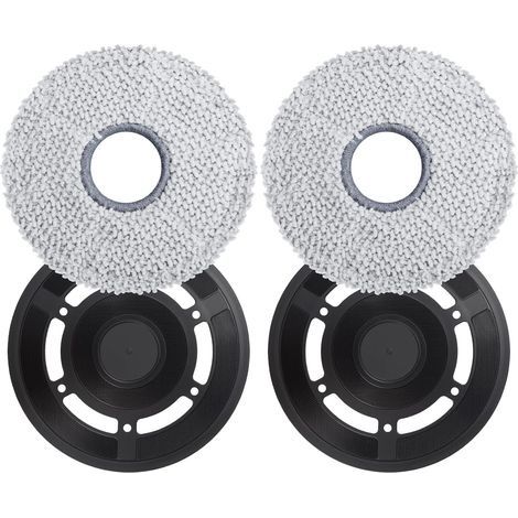 Lingettes avec plaques de rechange pour robot aspirateur Ecovacs Deebot X2 Omni (noir) (1/5)