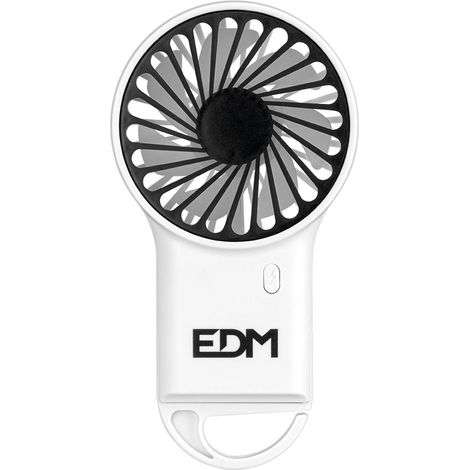 Ventilador de mano con gancho, 8 x 2,9 x 15,5 cm