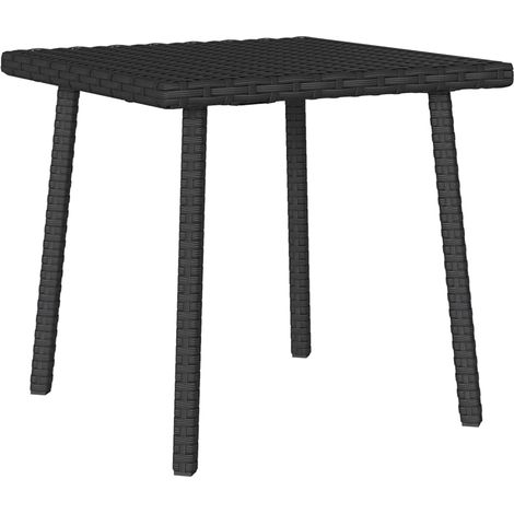 Maison Exclusive - Garten-Couchtisch Rechteckig Schwarz 40x40x37