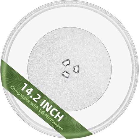 Plateau tournant de rechange en verre pour micro-ondes 36,5 cm (1/5)