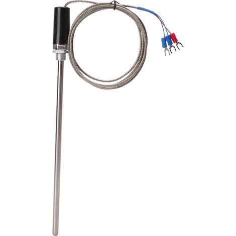 Sonde thermocouple M12 PT100 en acier inoxydable, capteur de température, 200 mm, 0-400 °C, 2 m