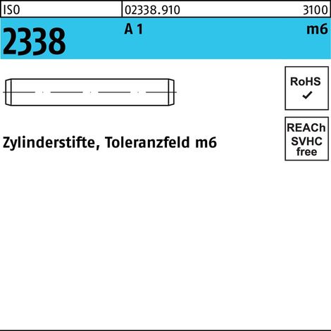 Goupille cylindrique ISO 2338 16 m6x 24 A 1 10 pièces