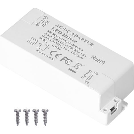Transformateur LED Léger et Portable avec Protection Thermique et Isolation Sécuritaire