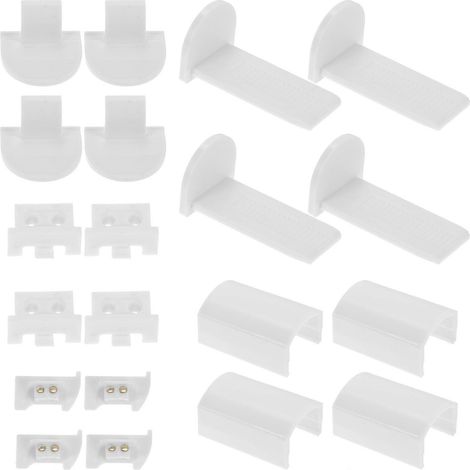 Crochets pour stores vénitiens, pièces détachées pour stores plissés, 32 pièces en plastique blanc (1/5)