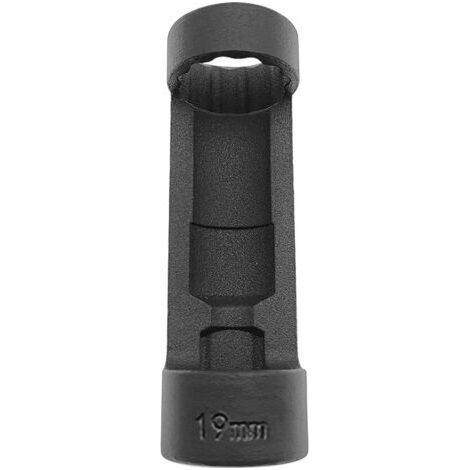 Douille pour écrou de jambe de force, douille de suspension 12 pans, entraînement 1/2 pouce, outil de réparation automobile (19 mm, noir)