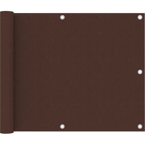 Brise vue pour balcon - Brise vent Écran de jardin Marron 75x300 cm Tissu Oxford BV344529 - BonneVie (1/4)
