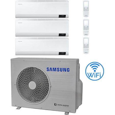 Climatizzatore Condizionatore Samsung WINDFREE AVANT R32 Wifi Trial Split Inverter 9000 + 9000 + 12000 BTU con U.E. AJ052TXJ3KG/EU NOVITÁ Classe A+++/A++
