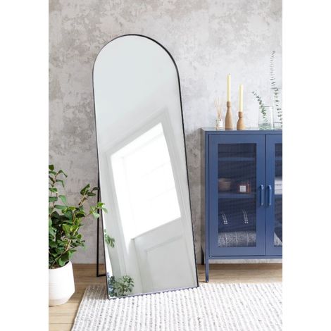Garden Trading Charlcombe Indoor Arched Freestanding Large Mirror 170x60cm Steel (1/2)