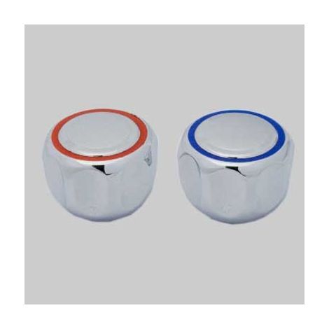 MANIGLIA PER RUBINETTERIA - 8x20 con placca Blu-Rosso