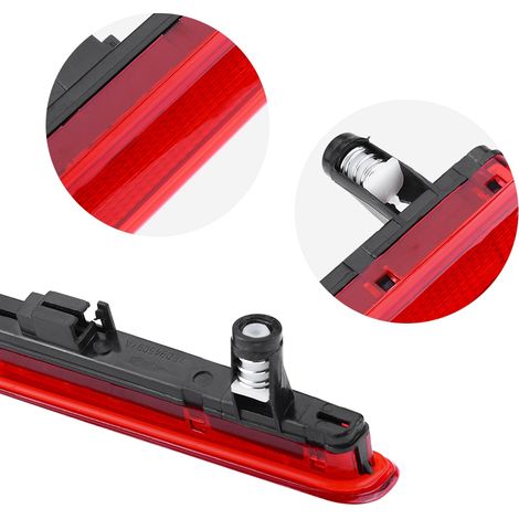 Oberes rotes LED-Bremslicht für T5 Multivan Transporter 2003-2015, gut sichtbare Rückleuchten, Teilenummer 7E0945097A, LED-Bremslicht, kompatibel mit Nutzfahrzeugen. (1/5)