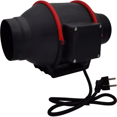 96mm Aérateur Extracteur d'air de Conduit Ventilateur Axial de Gaine 310m³/h pour Salle de Bain, Cave, Bureau (96mm) (1/5)