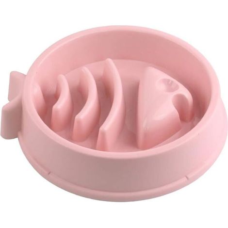 Gamelle Anti-glouton Ronde pour Chien Gamelle d'alimentation Lente pour Chien Slow Feeding Conception Anti-dérapante Fun Interactive Nourrir Les Chiens-Ensoleillé (1/5)