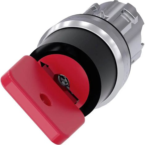 [NEUWERTIG] B-Ware Siemens Schlüsselschalter Schlüsselumschalter Rund Metall Rot Rastend Ip66 Ip67