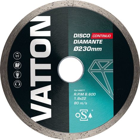 Disco diamantato continuo 230mm Vatton
