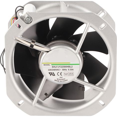 Ventilateur axial à roulement à billes carré 22580 pour armoire, ventilateur de refroidissement pour onduleur 220/240 V (1/5)