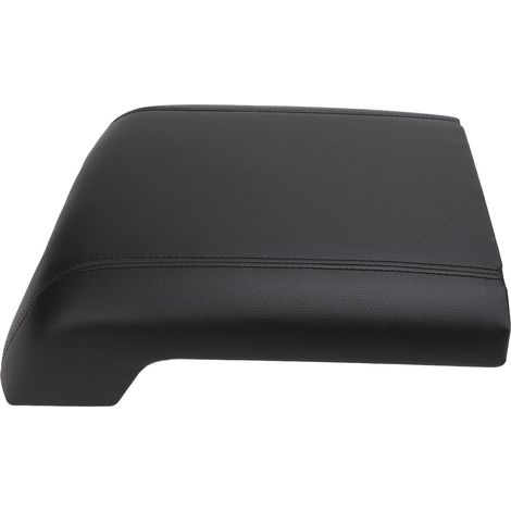 Couvercle de Console Centrale Noire, Couverture Accoudoir pour Super Duty 2011-2016, Faux Cuir & ABS, OE: BC3Z2806024AA, Empêche Les Dommages, Installation Facile, Conception (1/4)