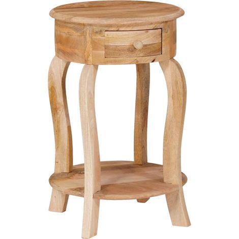 Maison Exclusive - Beistelltisch 37x37x61 cm Massivholz Mango (1/5)