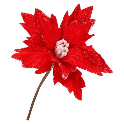 Stella di Natale 22 cm, rosso poinsettia, decorazione natalizia.