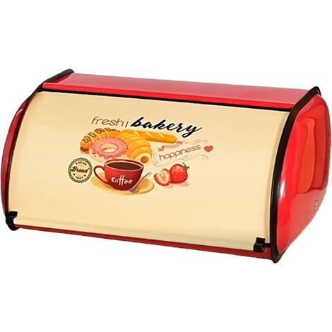 Boîte métallique antirouille avec couvercle, idéale pour conserver le pain et autres aliments.-AquaForge (1/5)