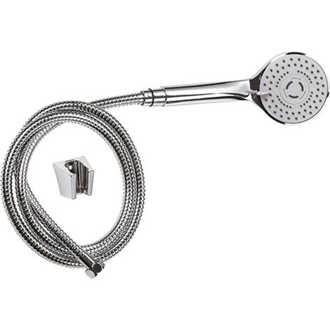 ROUSSEAU - Ensemble douchette 3 jets + Flexible + Support - Chromé