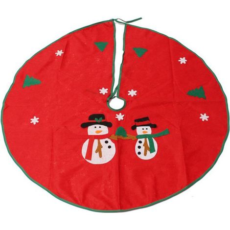 TEMPSA Pied Tapis de Sapin Arbre de Noël Bordure Bonhomme Père Noël Decoration (1/5)