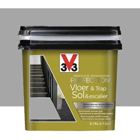 Peinture Rénovation Perfection Sol & Escalier V33 Titane 0,75 L (1/4)