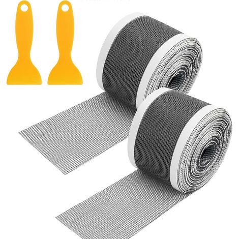 Filtre autocollant pour bonde, filtre anti-cheveux 7 cm x 10 m, lot de 2, filtre jetable pour douche, baignoire et cuisine. (1/5)