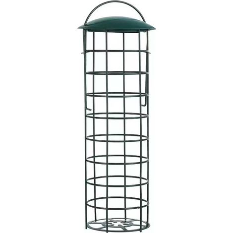 APEX Mangeoire à oiseaux, comprend quatre boules pour mésanges, rechargeable pour les oiseaux sauvages, noire, en plastique, 1 pièce. (1/5)