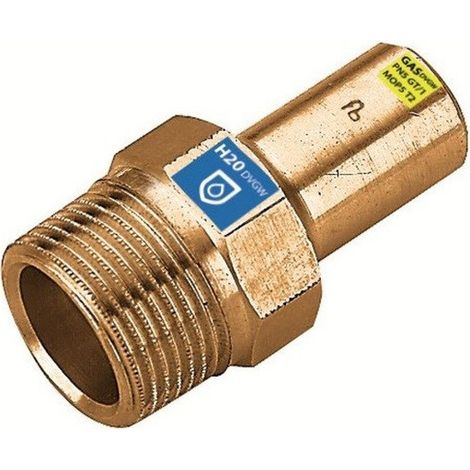 Pressfitting Kupfer Einsteckstück mit Außengewinde