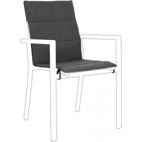 Cuscino Sedia Konnor Grigio Scuro - 91x41x1 cm