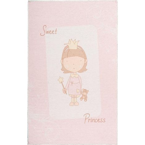 Tapis Enfant Imprimé "Bambini VI" Rose 120 x 180 cm (1/4)