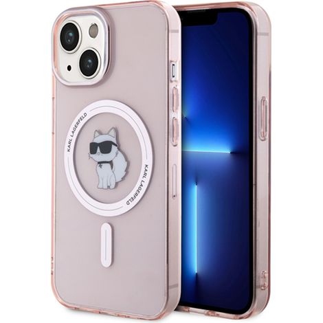 Karl Lagerfeld IML Choupette MagSafe - iPhone 15 Hülle (Pink) (1/5)
