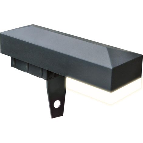 Zaunleuchte / LED Leuchte für Zaunpfosten 60x40mm - Farbe: anthrazitgrau - Leuchtmittel: Neutralweiß 4000K (1/5)