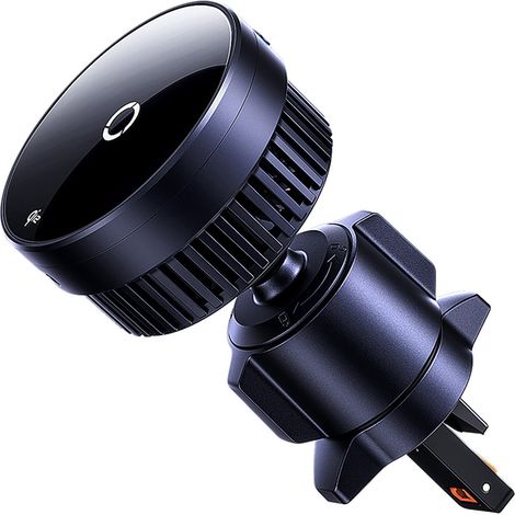 Soporte para coche Baseus MagPro con cargador inductivo Qi2.0 de 15 W (negro) (1/5)