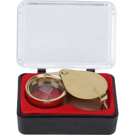 Loupe pliable 30X 21mm, verre optique pour bijoux anciens, évaluation et lecture, loupe de bijoutier (1/5)
