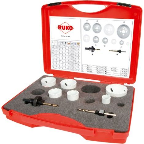 RUKO Bimetall-Lochsägen-Satz HSS Co 8 EK 1 Elektro - 126305