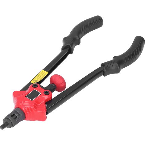 Pince à riveter manuelle en acier haute carbone, kit complet avec mandrin et clé, outil professionnel pour pose de rivets, accessoires OWBT611, robuste et durable. (1/5)