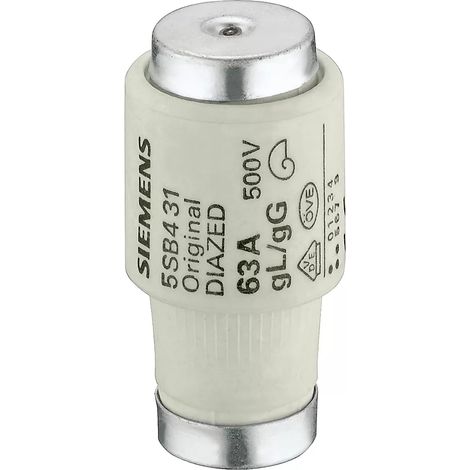 Siemens Indus.Sector Diazed-Sicherungseinsatz gG DIII 63A 500V 5SB4311 (1/2)