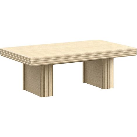 Table basse moderne rectangulaire chêne clair Italino 120cm (1/3)