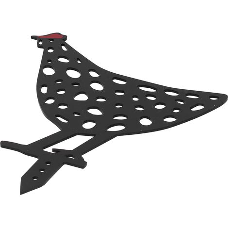 Piquet de Jardin en Forme de Poule Noire, Décoration Extérieure pour Pelouse et Terrasse