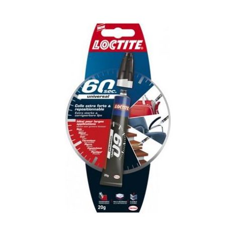 Loctite 60sec Multi-usage Colle Rapide Multi-matériaux - Henkel