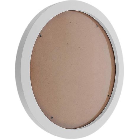 Cadre photo rond moderne, compatible avec une fixation murale pour chambre, finition blanche élégante et détails raffinés (1 pièce) (1/5)