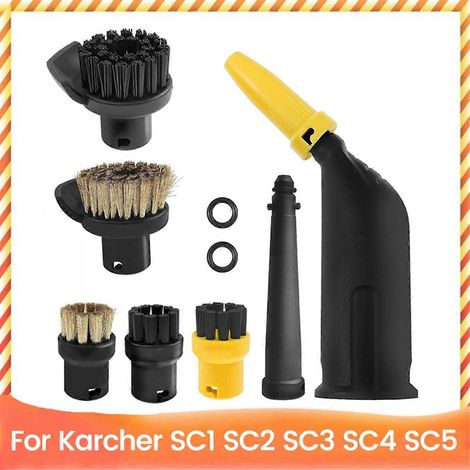 Lot de 10 têtes de brosse pour nettoyeur vapeur SC1, SC2 et SC3 (1/5)