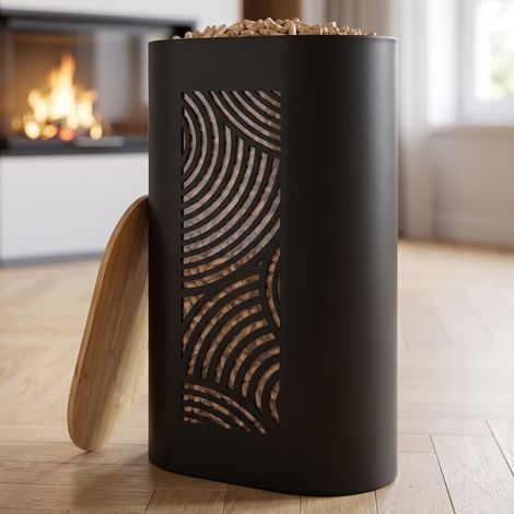 CASABEL Réservoir Pellets & Granulés, Niveau Visible, Cap. 15kg,