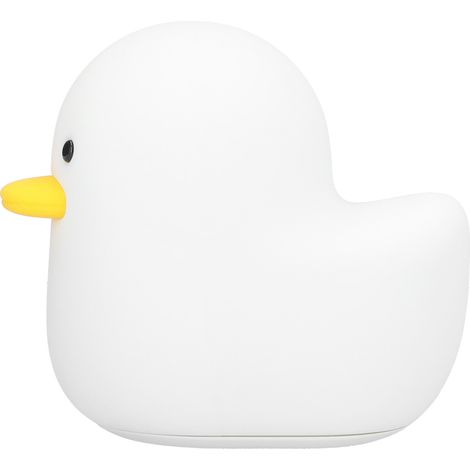 Lampe de chevet LED Silicone en forme de canard, veilleuse USB avec minuterie, décoration chambre salon, cadeau adorable (1/5)