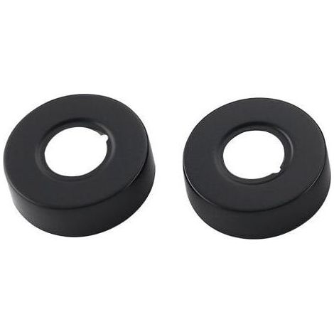 Rosace filetée Noir Ronde Bassin Douche Robinet Bain Rosace Couverture-Raccord pour circuit d'arrosage