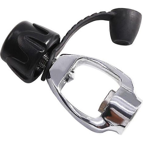 Adaptateur DIN vers étrier pour détendeur de plongée sous-marine 300 bar (4500 psi) avec bouchon anti-poussière et robinet de remplissage haute pression. (1/4)
