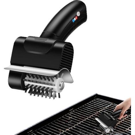 Brosse électrique pour barbecue - Noir - Brosse sans fil avec moteur puissant (1/5)