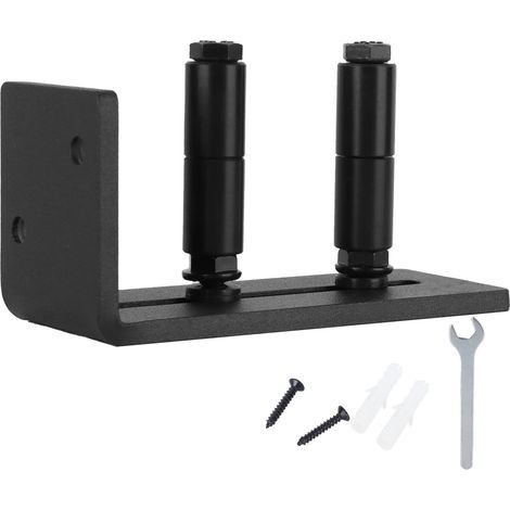Guide de porte de grange coulissante, Kit de rouleaux de sol inférieur en acier au carbone, accessoire de quincaillerie