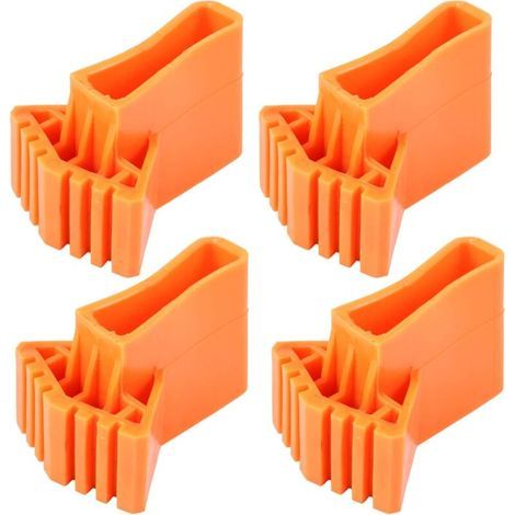 Lot de 4 pieds de guidage en caoutchouc antidérapants – Installation rapide – Compatibles échelles télescopiques et techniques – Stabilité améliorée (1/5)